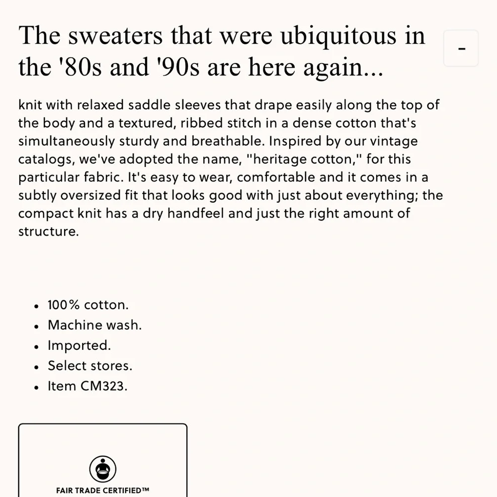 J. Crew || heritage cotton v neck sweater in navy blue